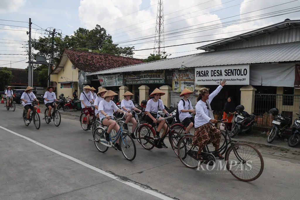 Suasana persawahan di sepanjang rute Towilfiets